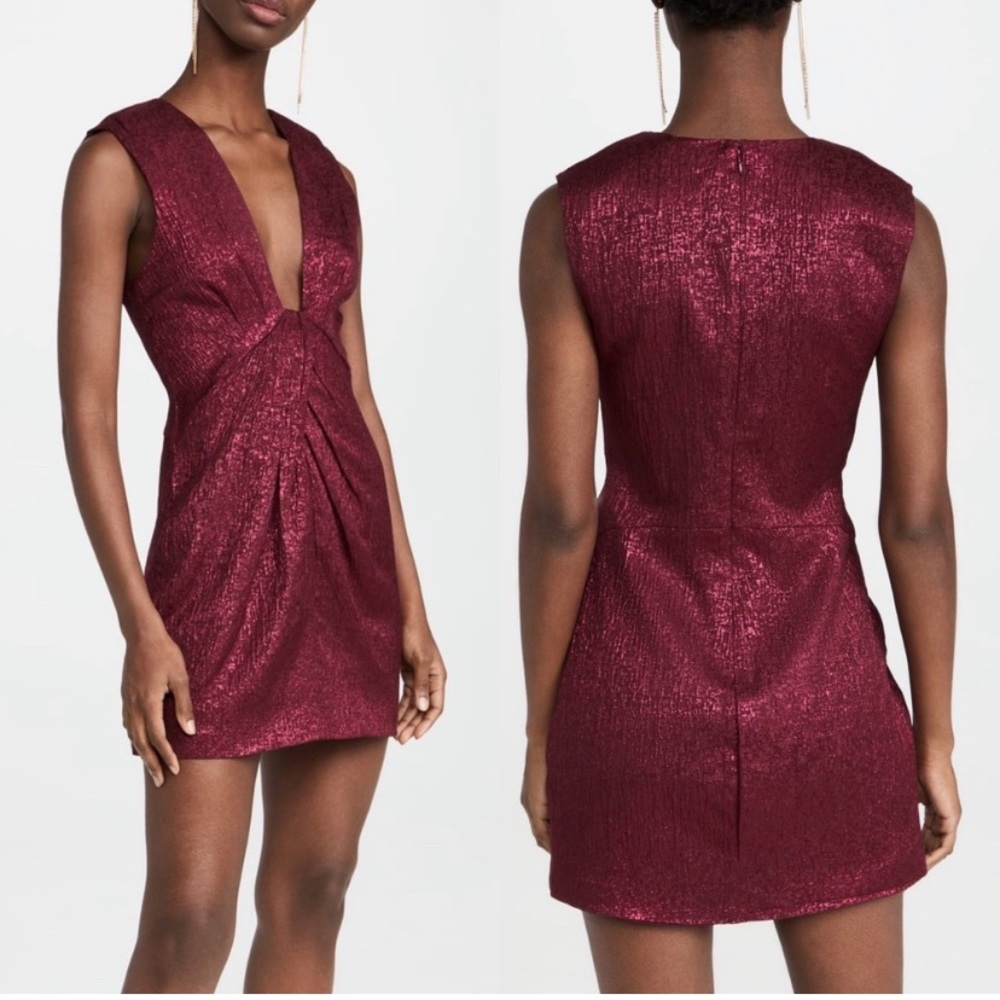 Ramy Brook Burgundy Mini Dress